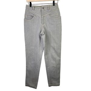 Vintage Liz Wear Petite Women’s High Waisted Grey Jeans